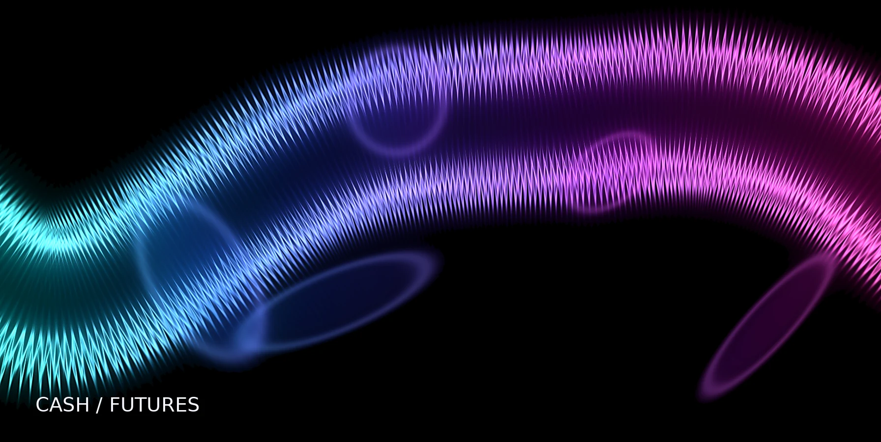 Abstract cyan magenta graphic for How the US Cash Open Differs From Futures Prices