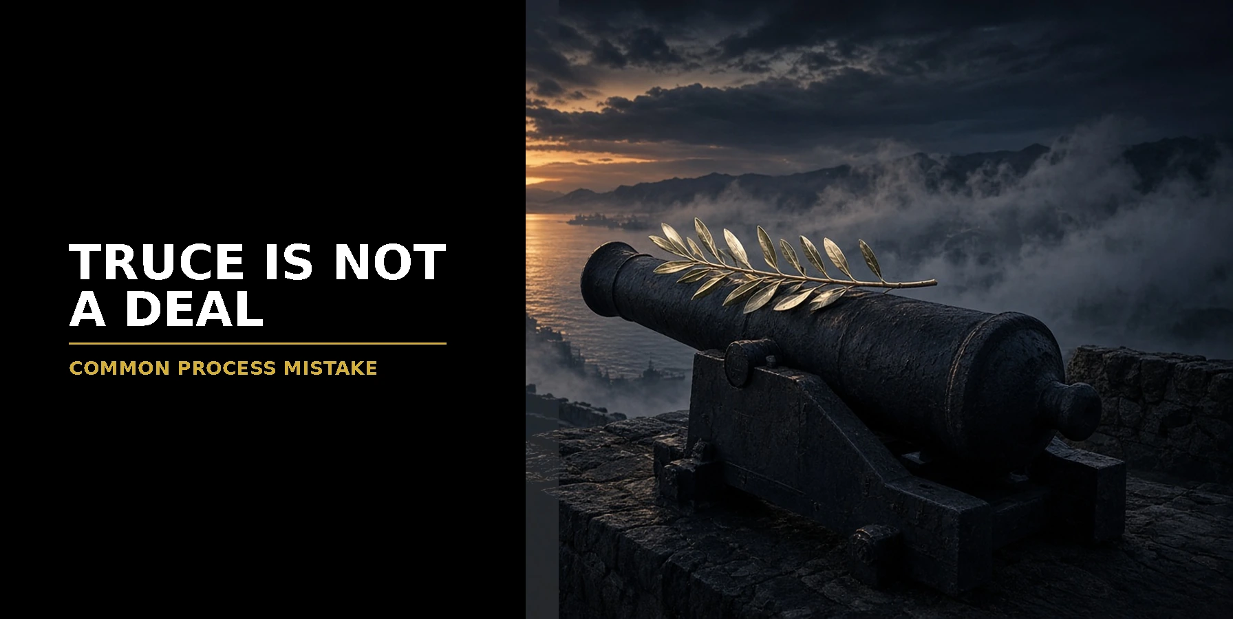 Common Mistake: Treating a Truce as a Deal