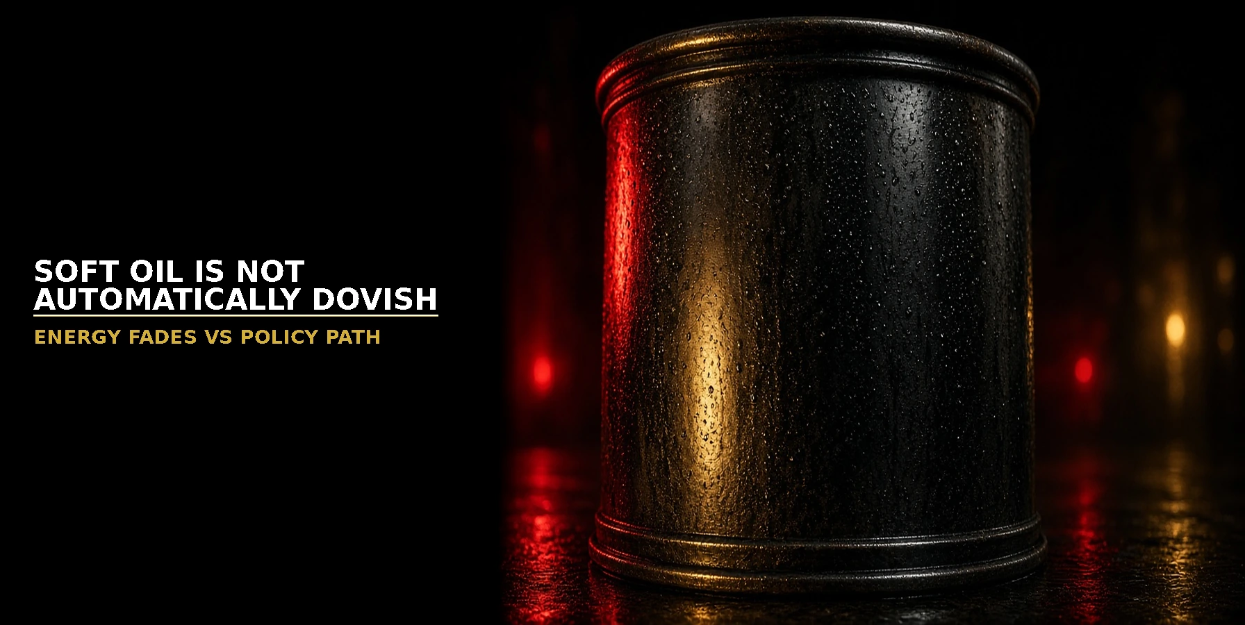 SOFT OIL IS NOT AUTOMATICALLY DOVISH