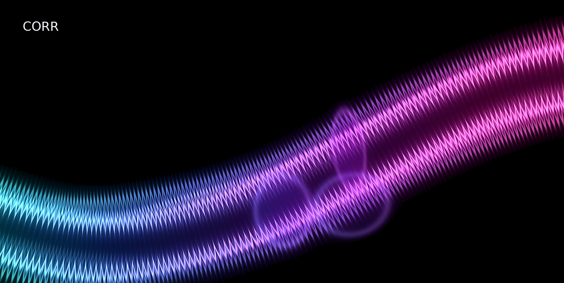 Abstract cyan magenta graphic for What Is Correlation in Trading: Why Related Markets Inflate Risk
