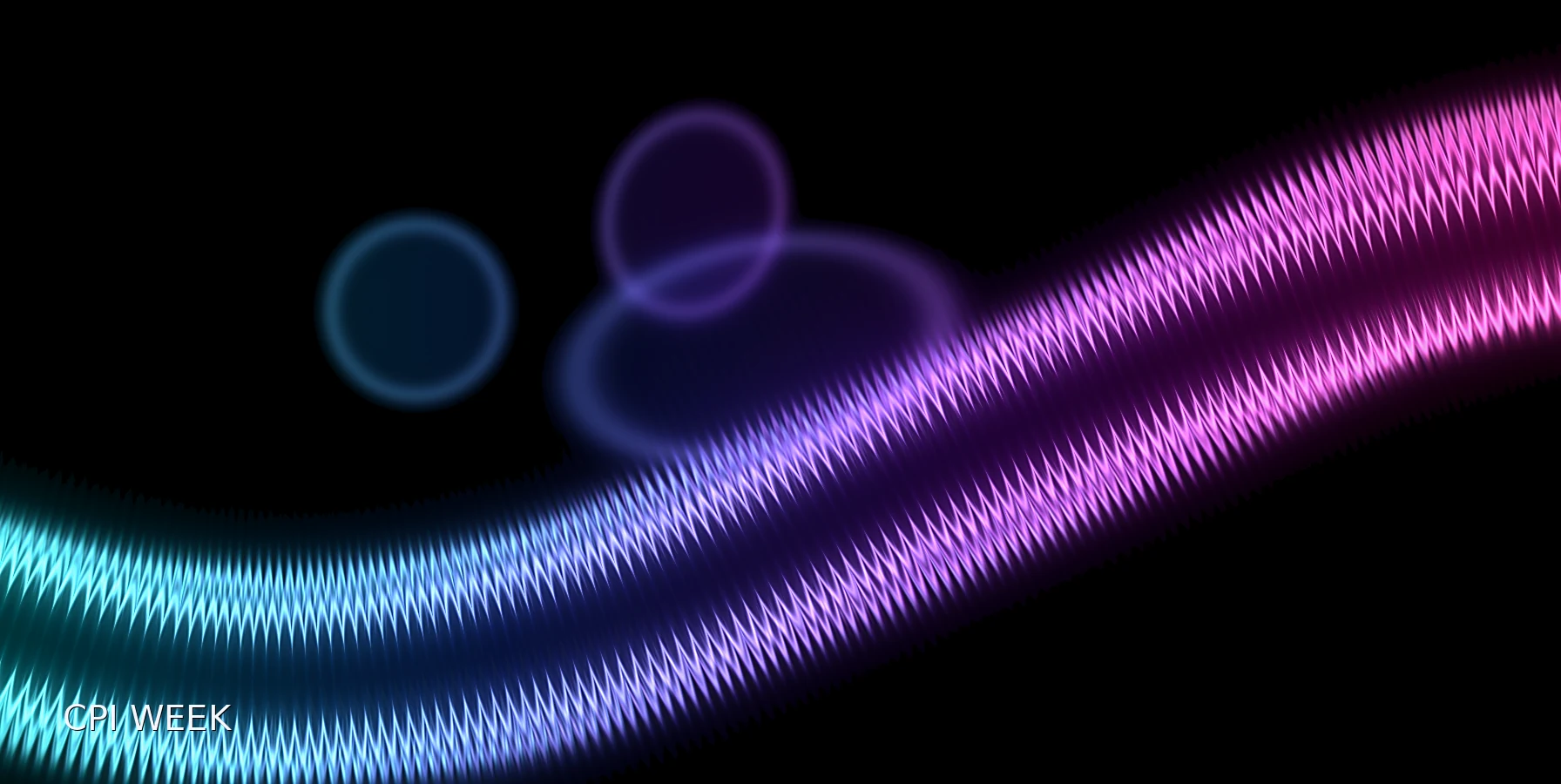 Abstract cyan magenta graphic for How to Prepare for CPI Week as a UK Trader