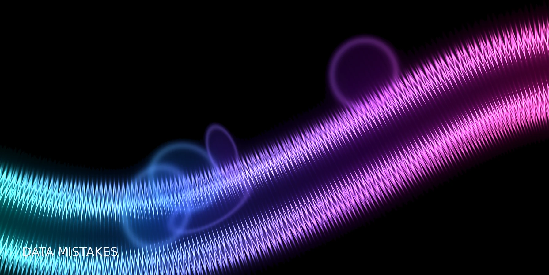 Abstract cyan magenta graphic for Common Mistakes When Trading Economic Data Releases