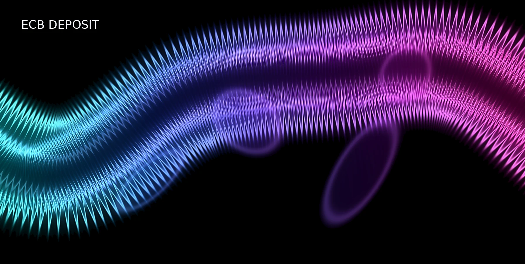 Abstract cyan magenta graphic for ECB Deposit Facility Rate Explained
