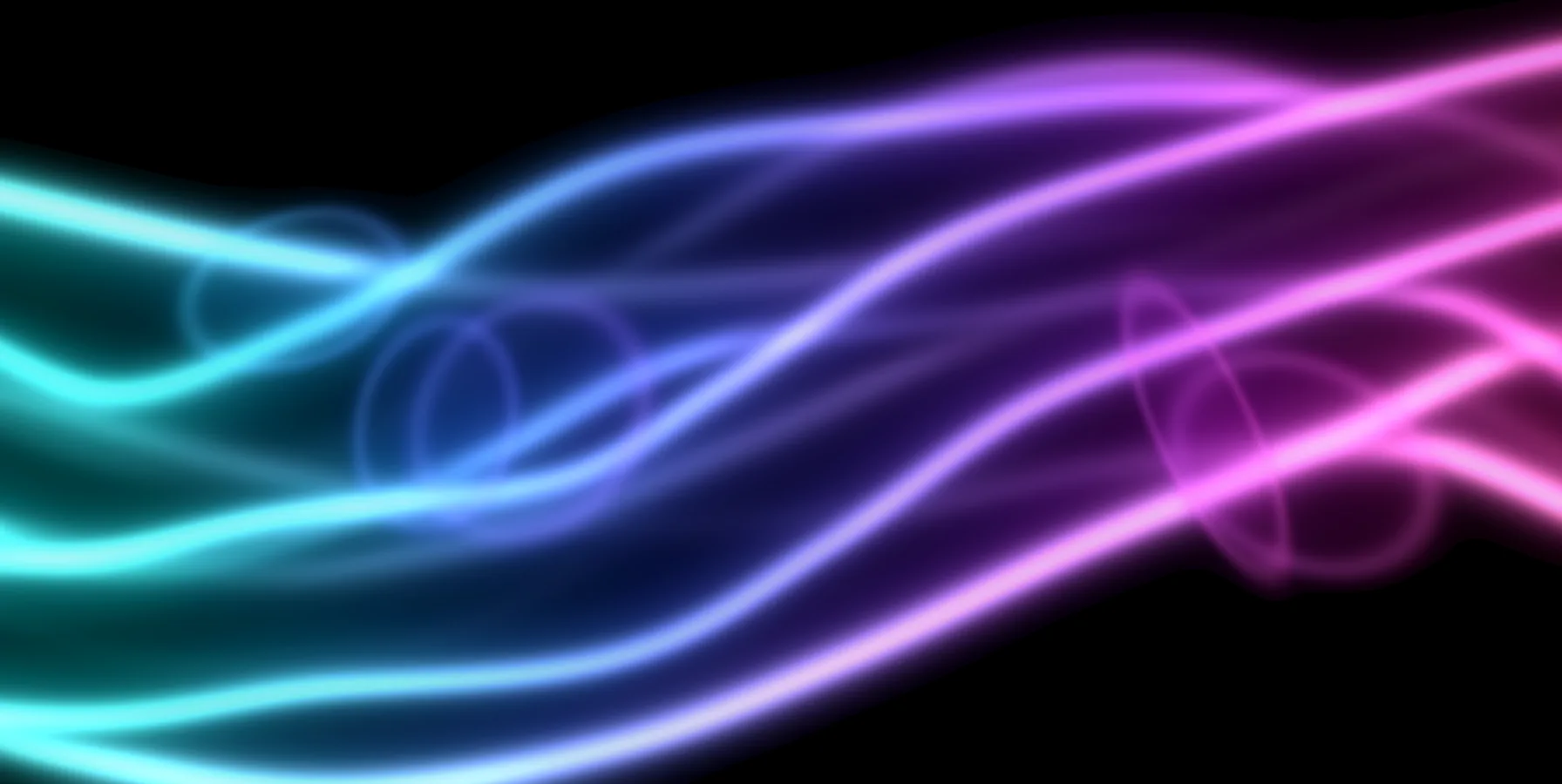 Abstract matte-black graphic with flowing cyan-to-magenta liquid glass forms and warm amber accents; no on-image text or labels. Featured visual for Overnight Index Swaps (OIS) for Beginners — overnig