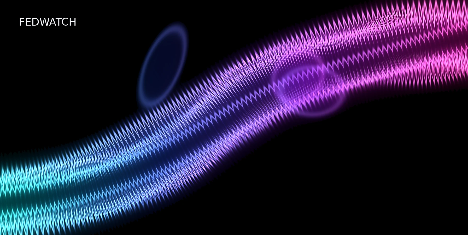 Abstract cyan magenta graphic for How CME FedWatch Probabilities Work (Without the Jargon)