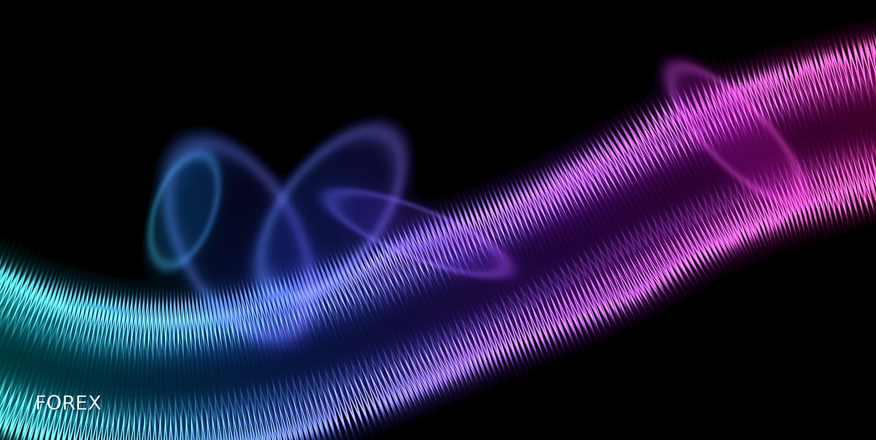 Abstract cyan magenta graphic for How to Read a Forex Quote
