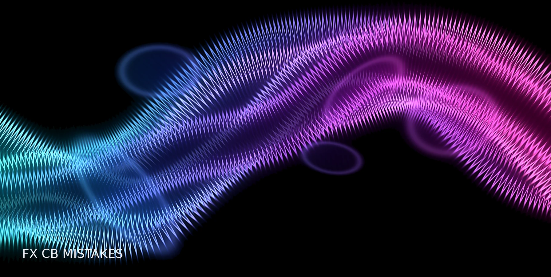 Abstract cyan magenta graphic for Common Mistakes Trading FX Into Central-Bank Week
