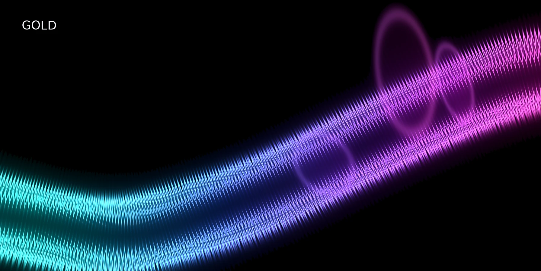 Abstract cyan magenta graphic for What Moves Gold Prices? A Beginner’s Guide