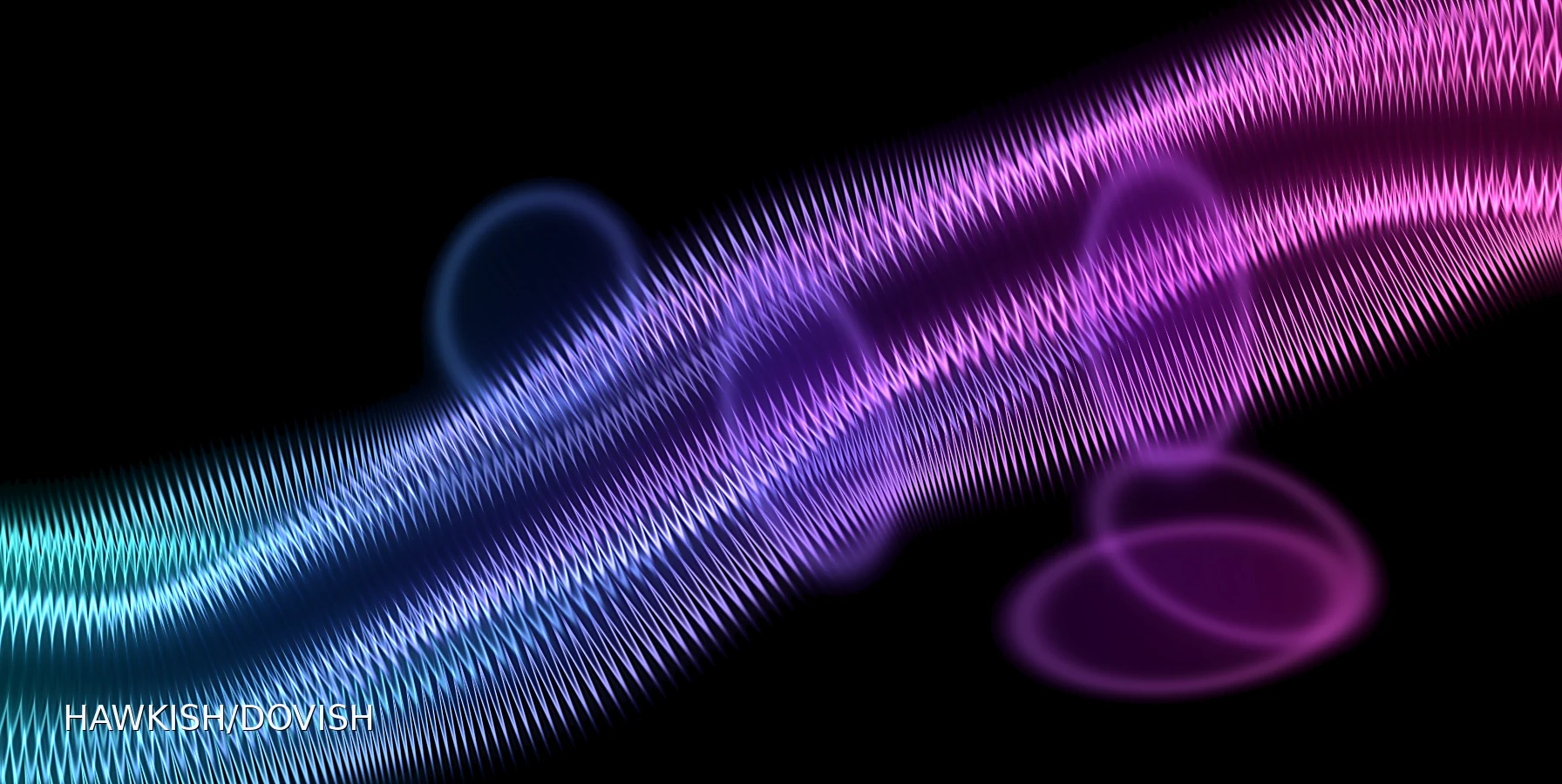 Abstract cyan magenta graphic for What Traders Mean by Hawkish vs Dovish