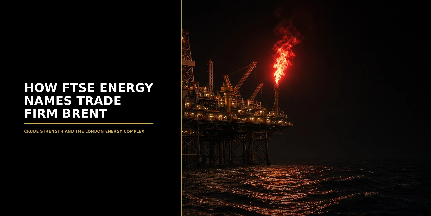How FTSE Energy Names Trade Firm Brent Featured image for Samuel & Co Trading with the headline How Ftse Energy Names Trade Firm Brent and the subhead Crude strength and the london energy complex.