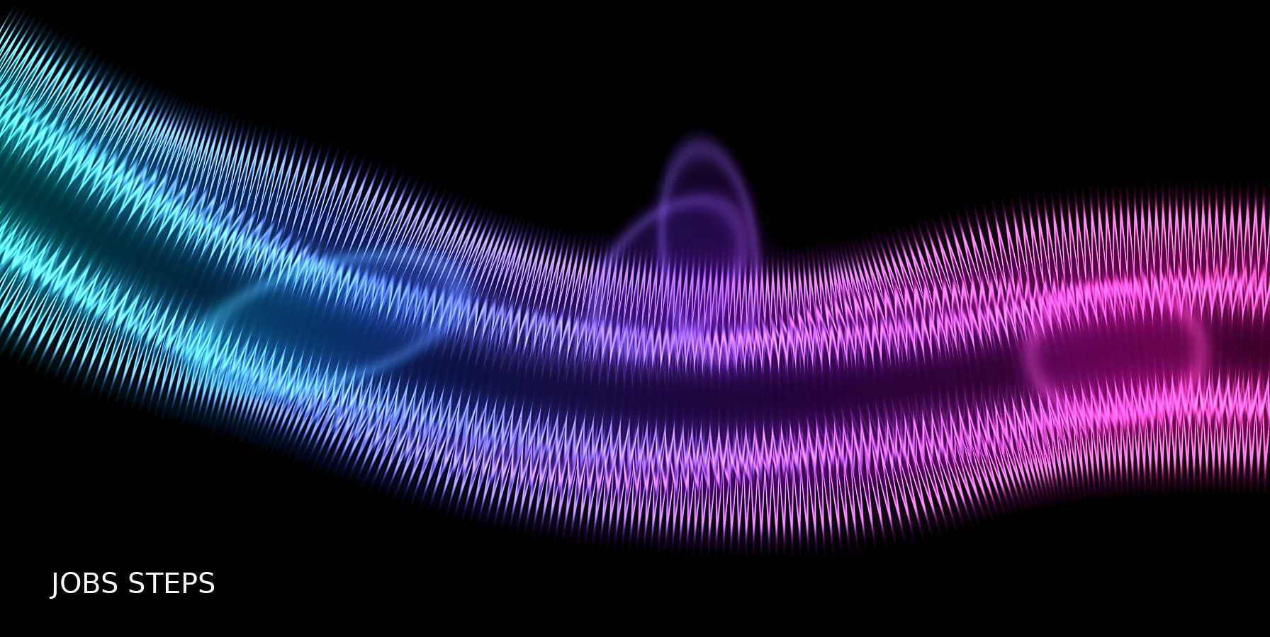 Abstract cyan magenta graphic for How to Read a US Jobs Report Step by Step