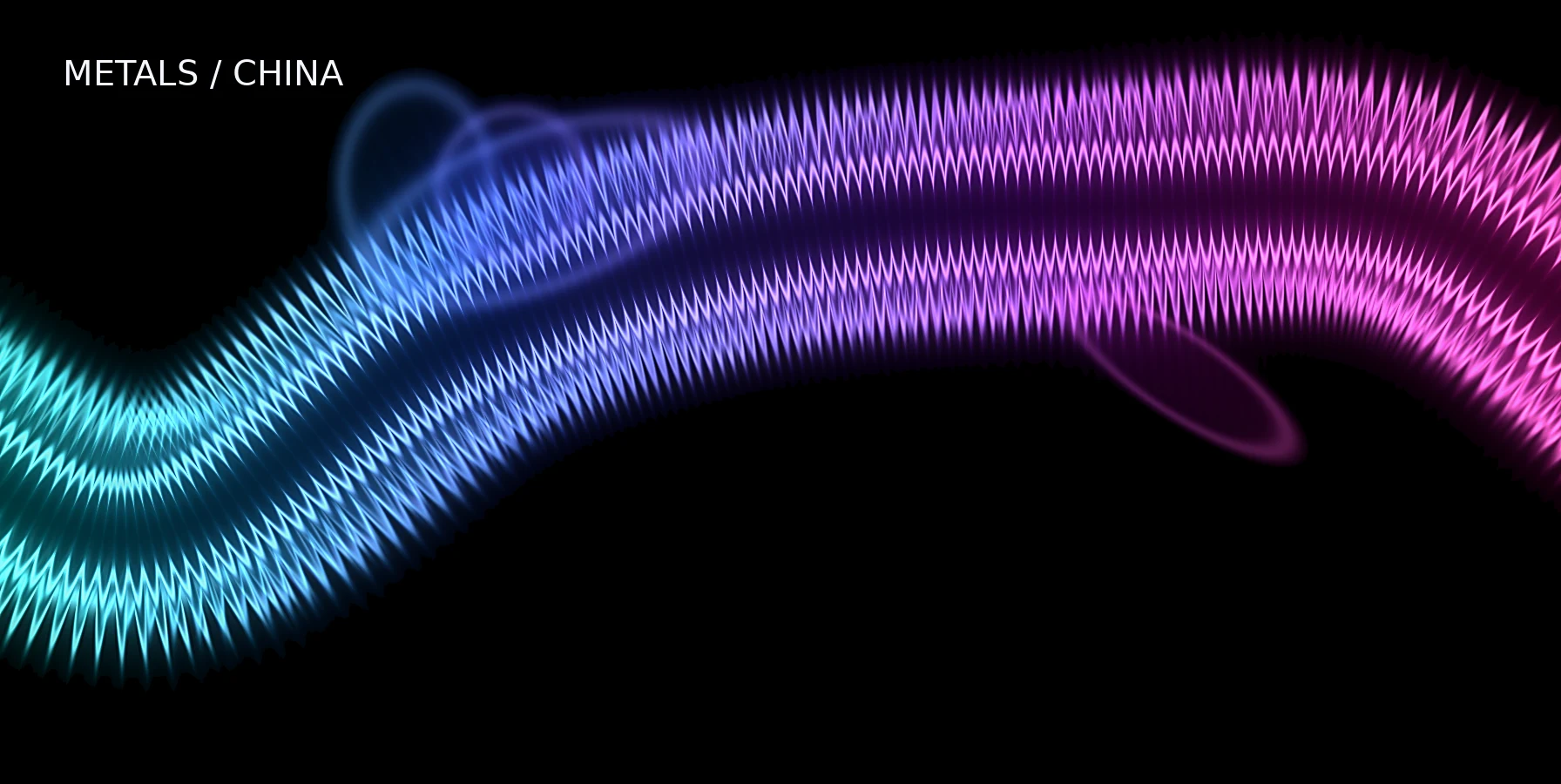 Abstract cyan magenta graphic for How Industrial Metals React to China Data