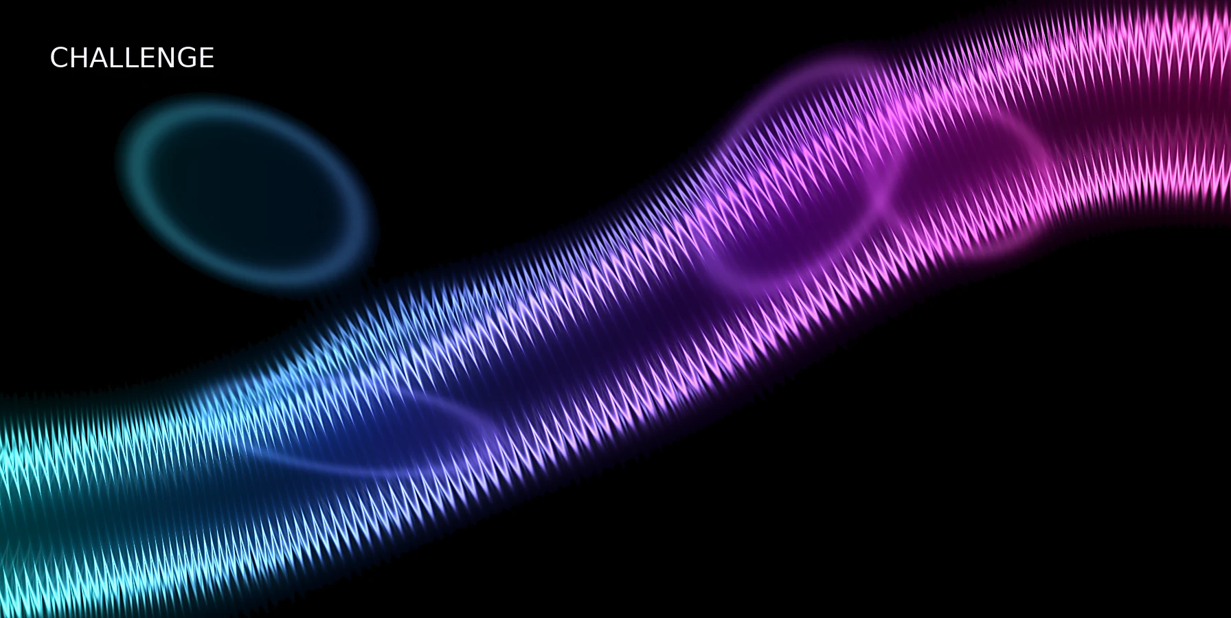 Abstract cyan magenta graphic for Prop Firm Challenge Explained for Beginners: What You Must Pass