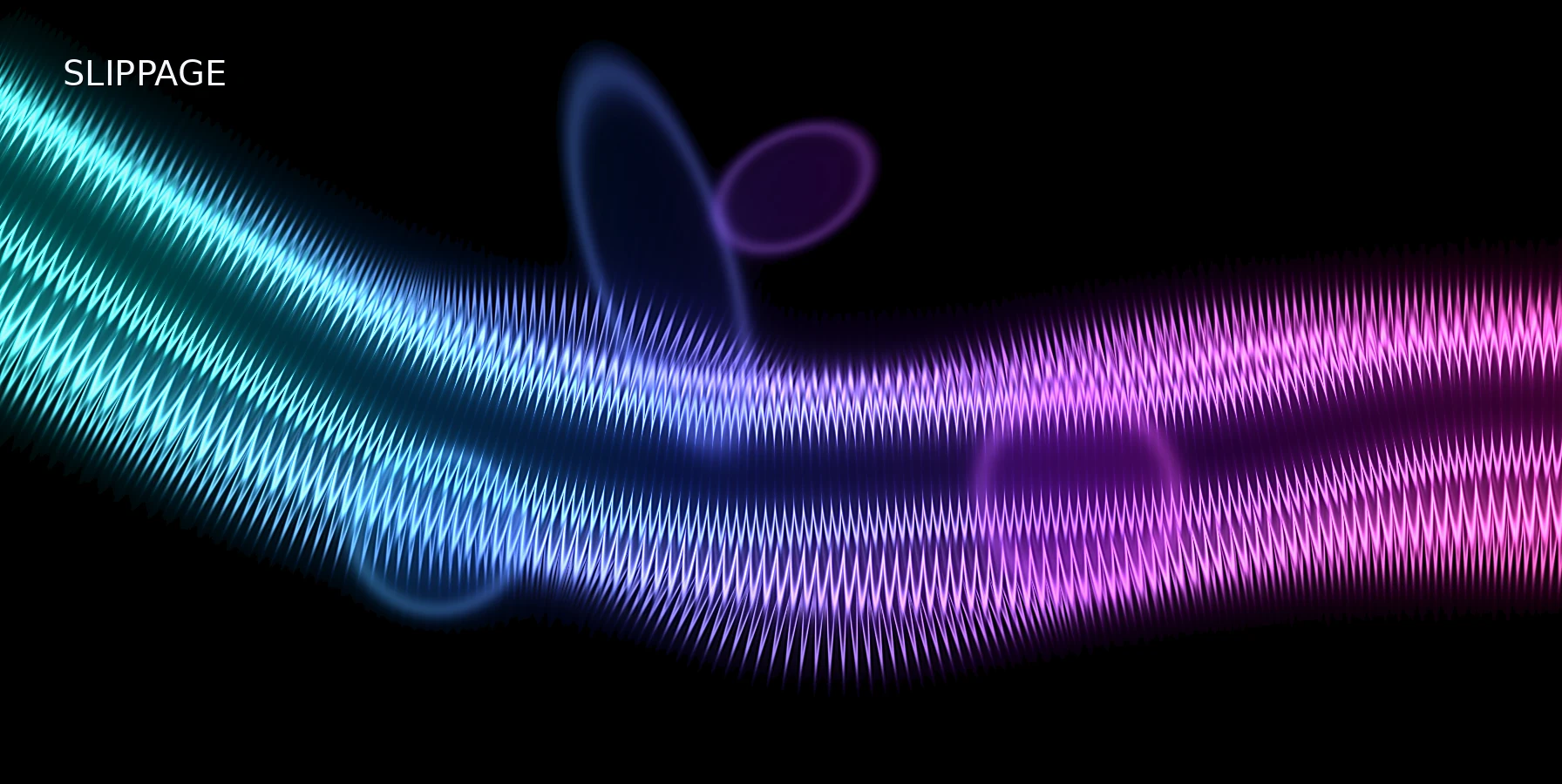Abstract cyan magenta graphic for What Is Slippage in Trading