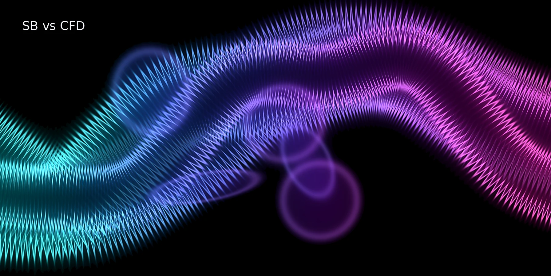 Abstract cyan magenta graphic for Spread Betting vs CFDs: UK Beginner’s Guide