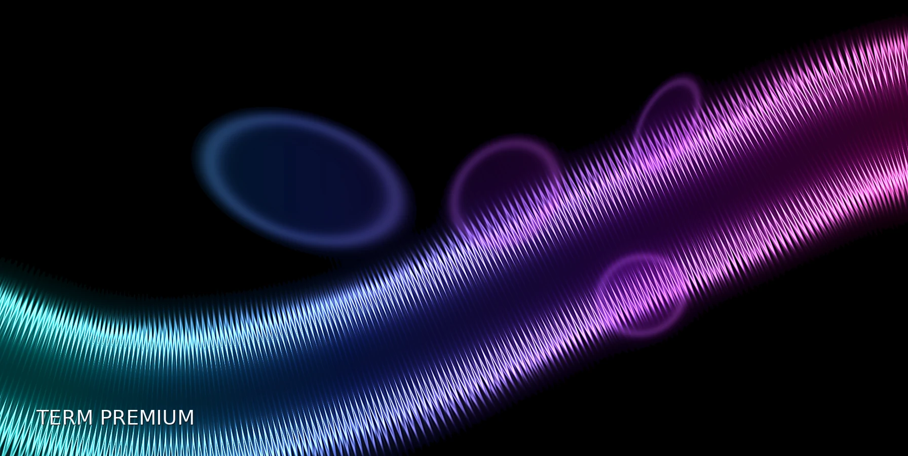 Abstract cyan magenta graphic for What Is Term Premium in Bond Markets?