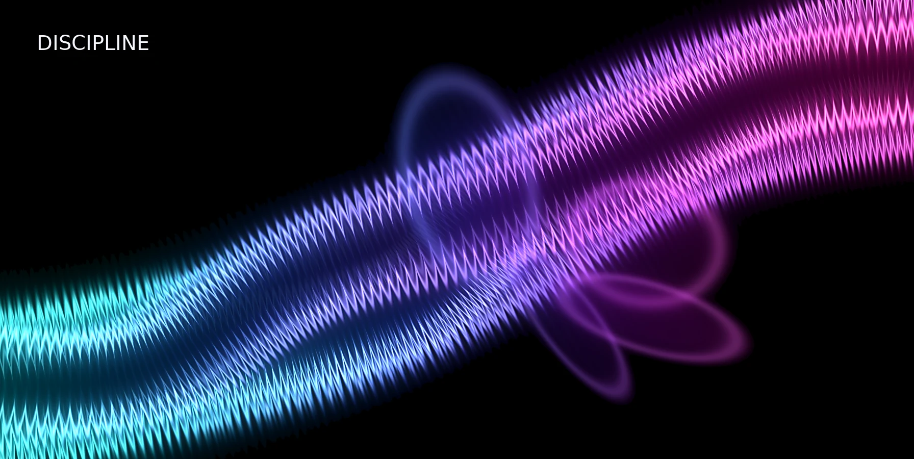 Abstract cyan magenta graphic for What Is Trading Discipline? For Beginners