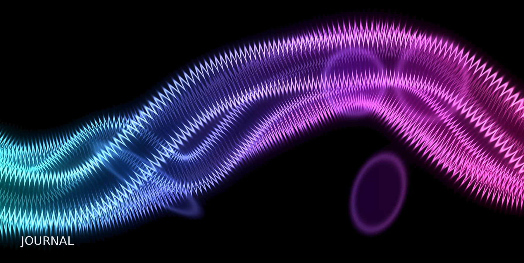 Abstract cyan magenta graphic for How to Keep a Trading Journal That Actually Helps