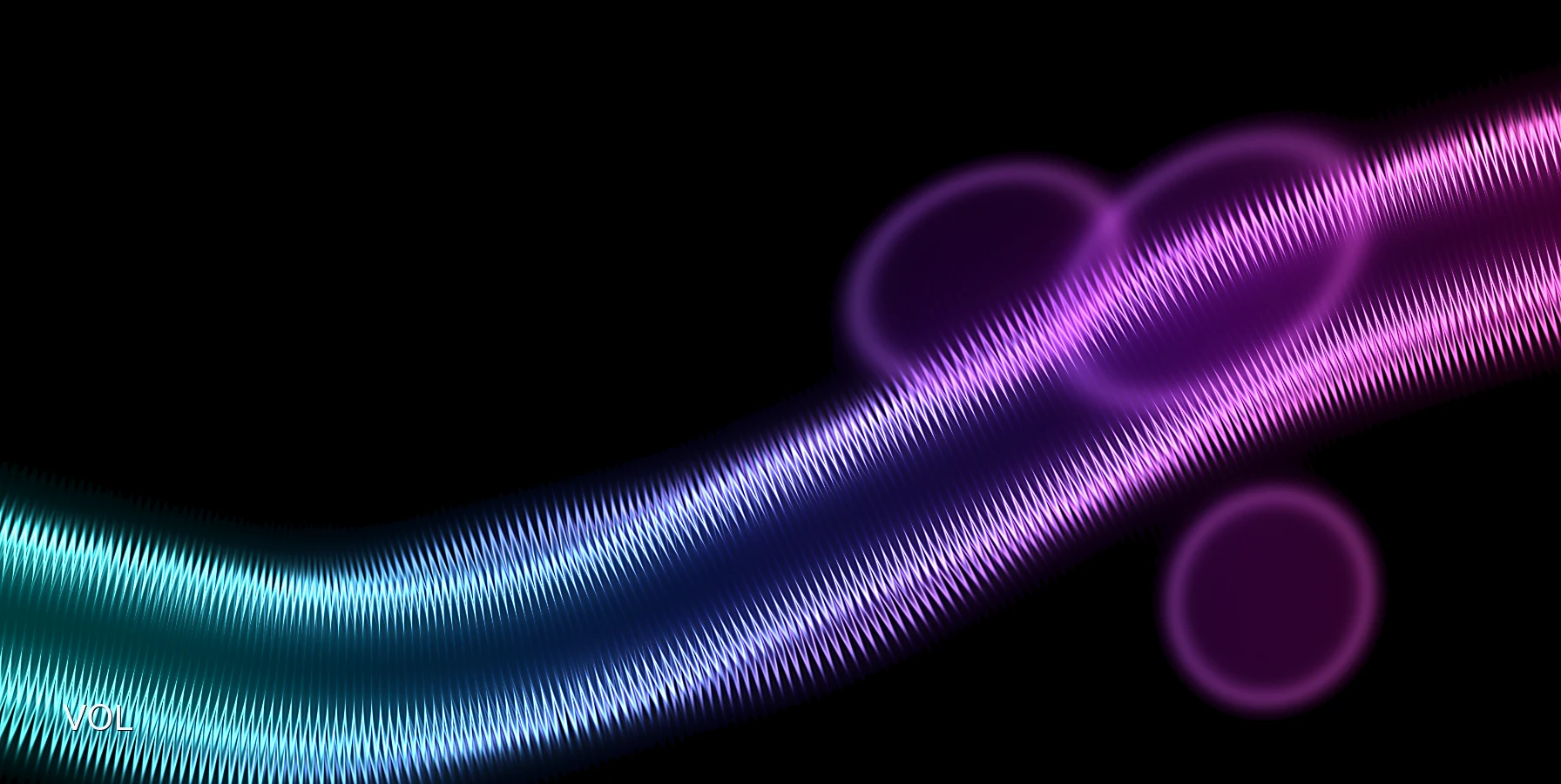 Abstract cyan magenta graphic for What Is Volatility in Trading for Beginners