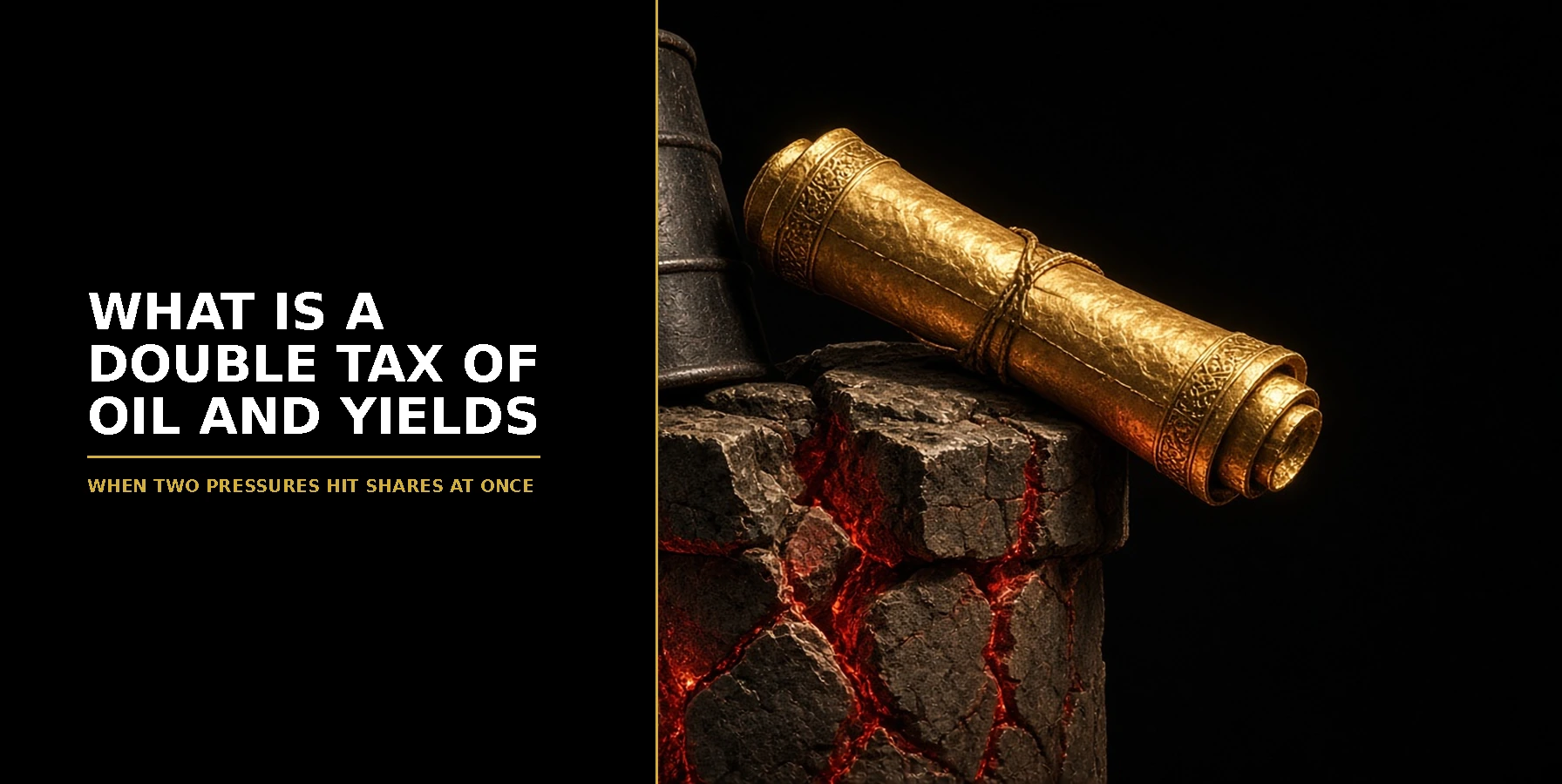 What Is a Double Tax of Oil and Yields? Featured image for Samuel & Co Trading with the headline What Is A Double Tax Of Oil And Yields and the subhead When two pressures hit shares at once.