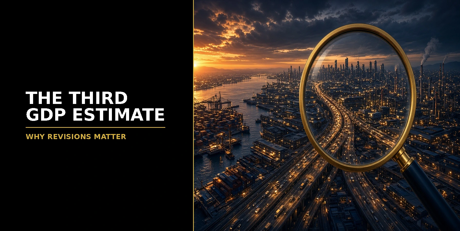 What Is a Third Estimate of GDP? Featured image for Samuel & Co Trading with the headline The Third GDP Estimate and the subhead Why revisions matter.