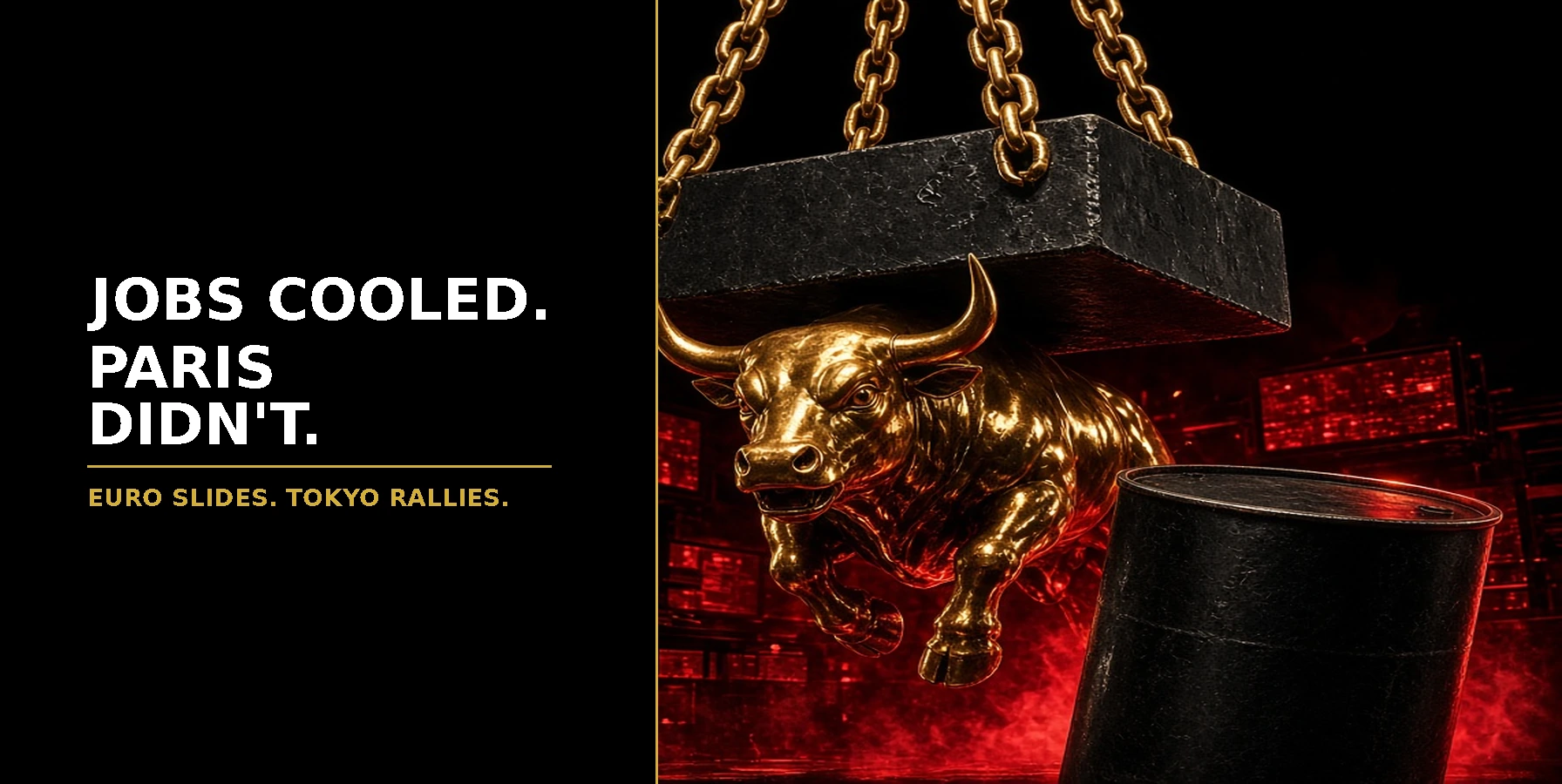 Jobs Cooled. Paris Didn't. — Morning Market Brief 5 October 2026