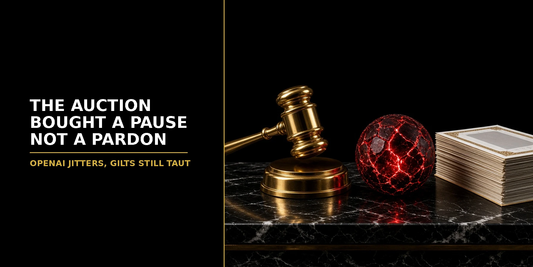The Auction Bought a Pause. Not a Pardon. Morning Market Brief 9 October 2026