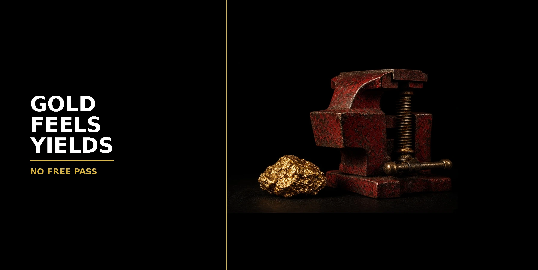 Gold feels yields. No free pass.