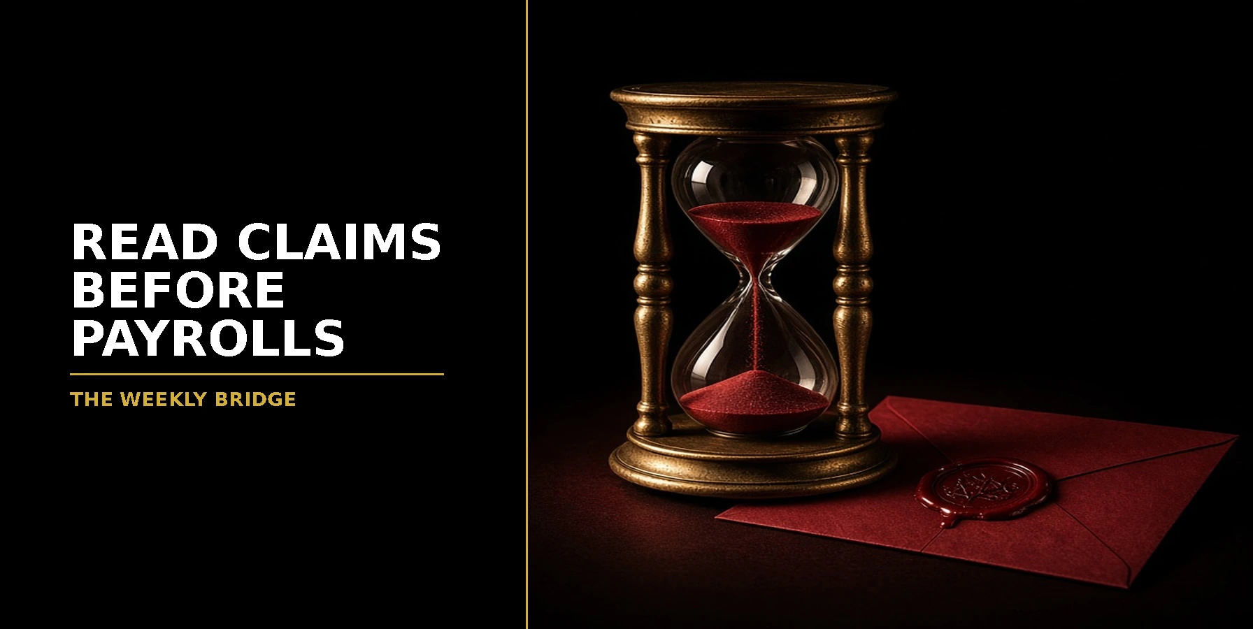 How to read jobless claims before payrolls. The weekly bridge.